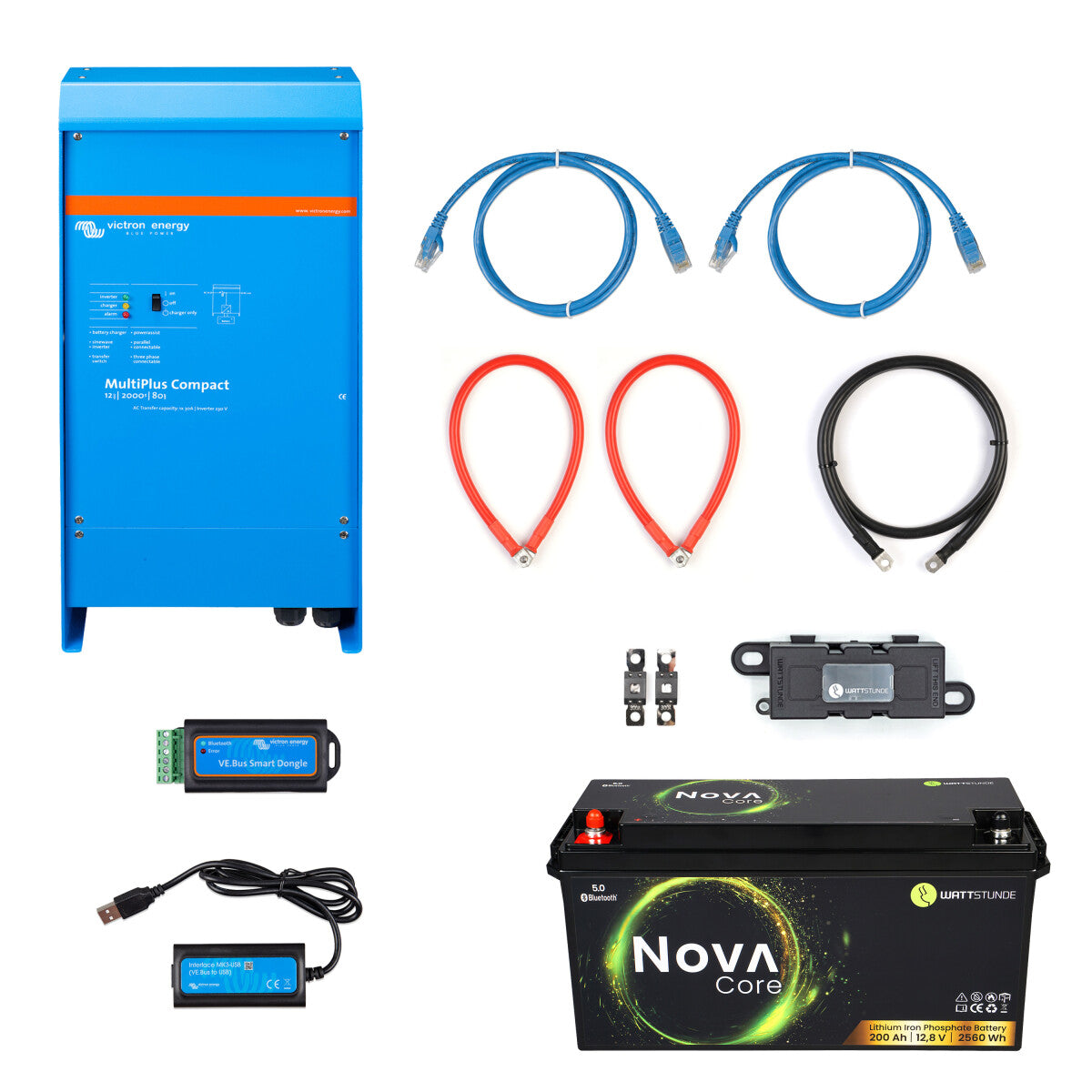 WATTSTUNDE® Motorhome Power Set 1600 W Smart - 11-20130-04 Incl. 0% VAT according to §12 para. 3 UStG.