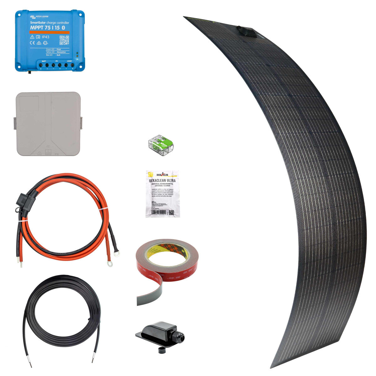 100 W SOLA Flex Mono Wohnmobil Solaranlage Komplettset - 11-14001 Inkl. 0% MwSt. gemäß §12 Abs.3 UstG.