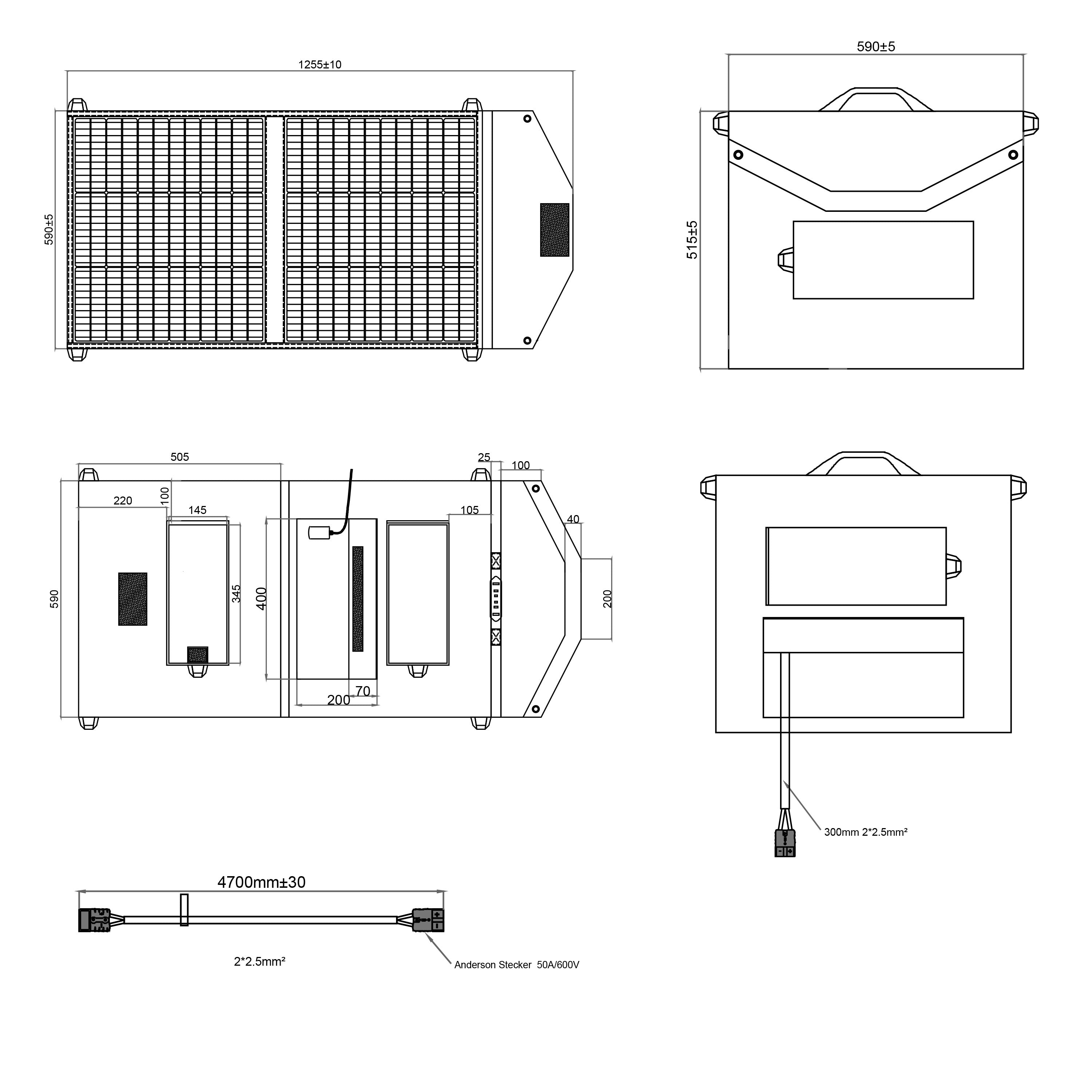 WATTSTUNDE® SOLA Ease 100Wp SunFolder solar bag