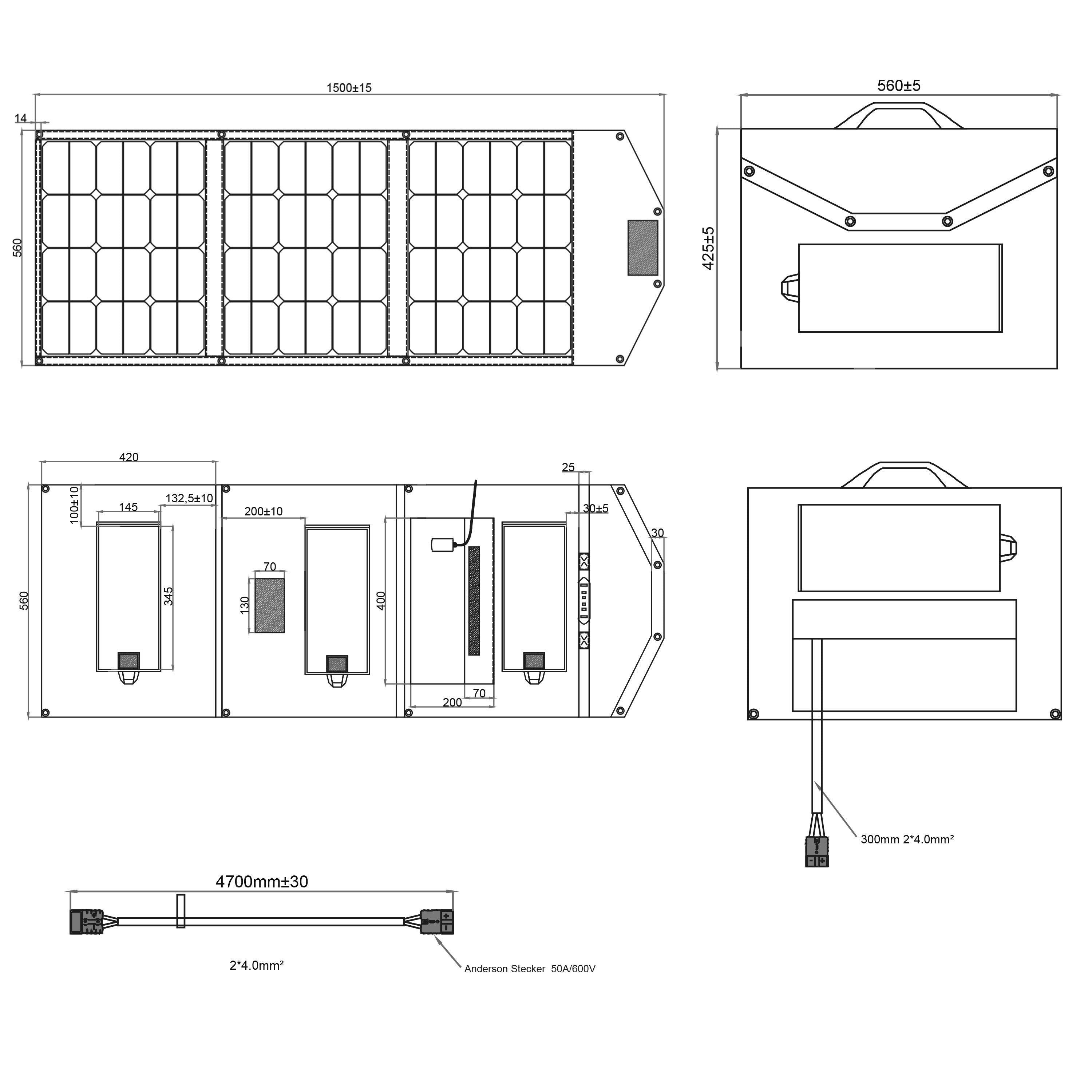 WATTSTUNDE SOLA Ease 140 Wp SunFolder Solartasche