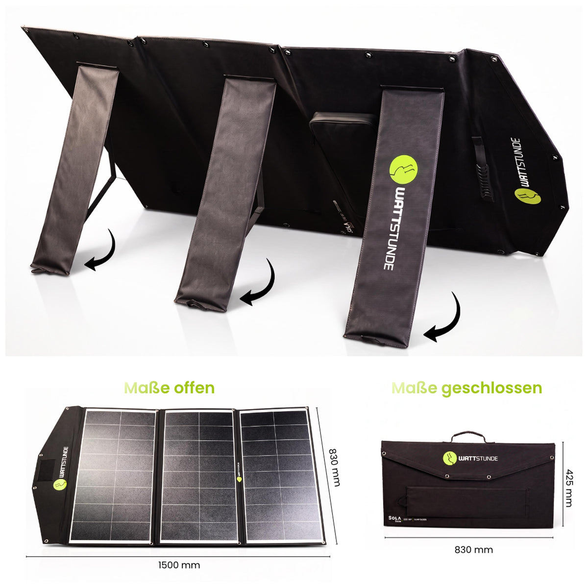 EcoFlow DELTA PRO 3 Powerstation Bundle with WATTHUNDE SOLA Ease 200 W SunFolder