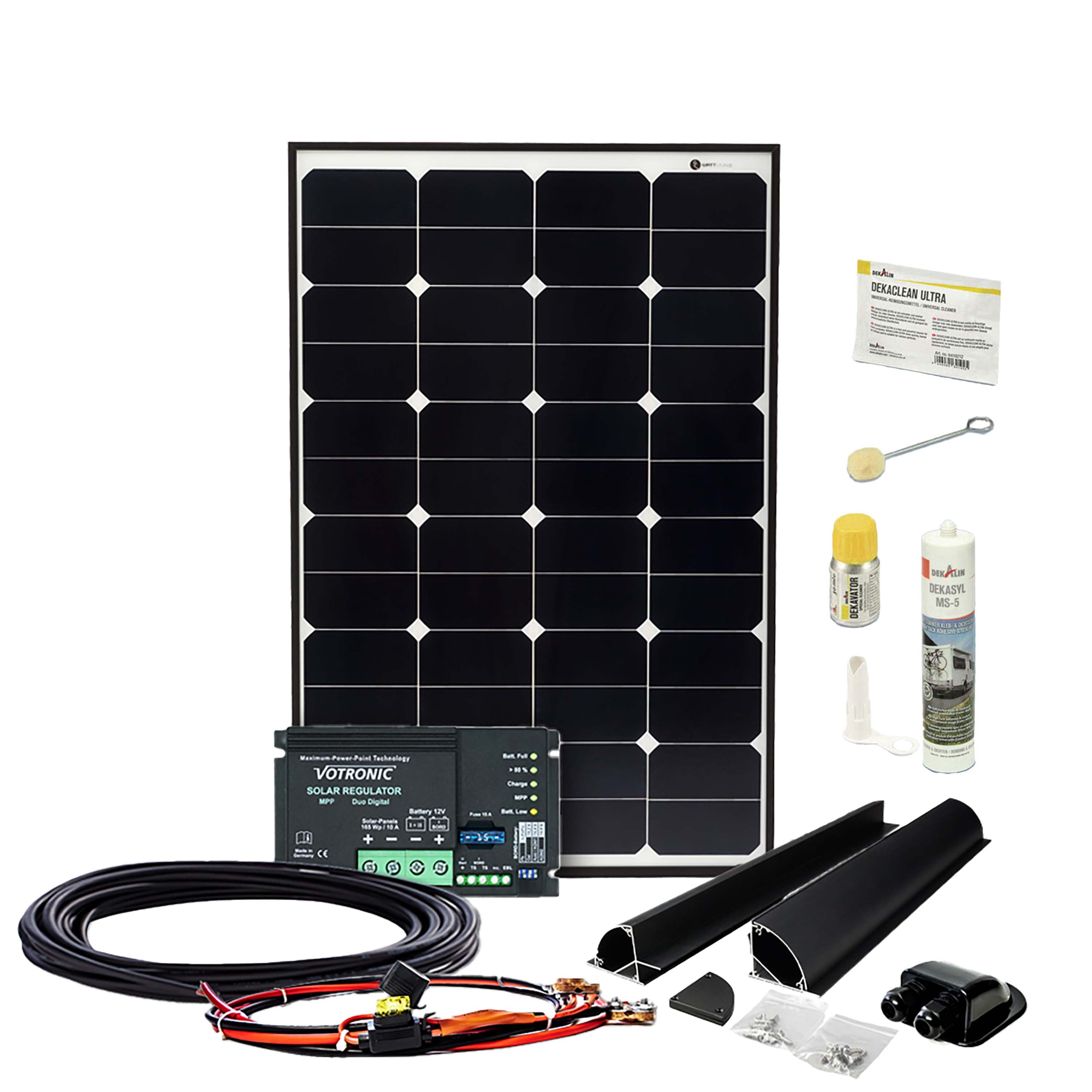 DAYLIGHT Sunpower 80Wp Wohnmobil Komplettset DLS80 Votronic MPP 170 CI