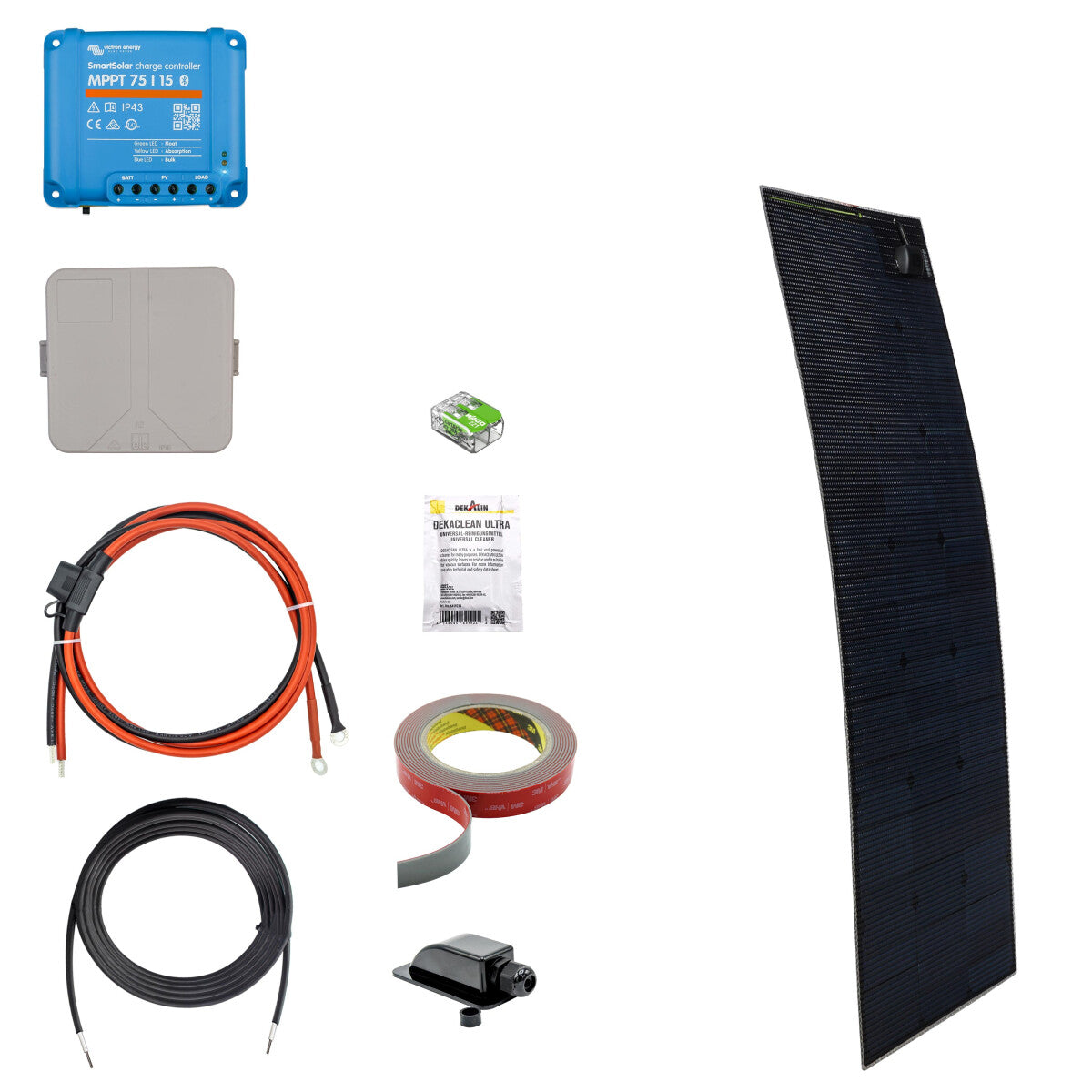 125 W SOLA Flex Daylight Wohnmobil Solaranlage Komplettset