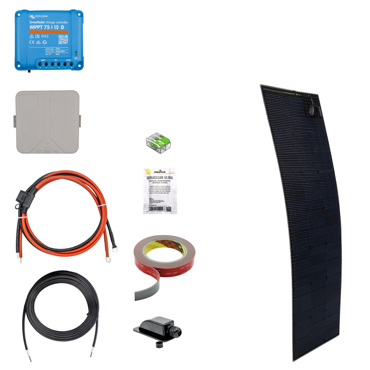 150 W SOLA Flex Daylight Wohnmobil Solaranlage Komplettset