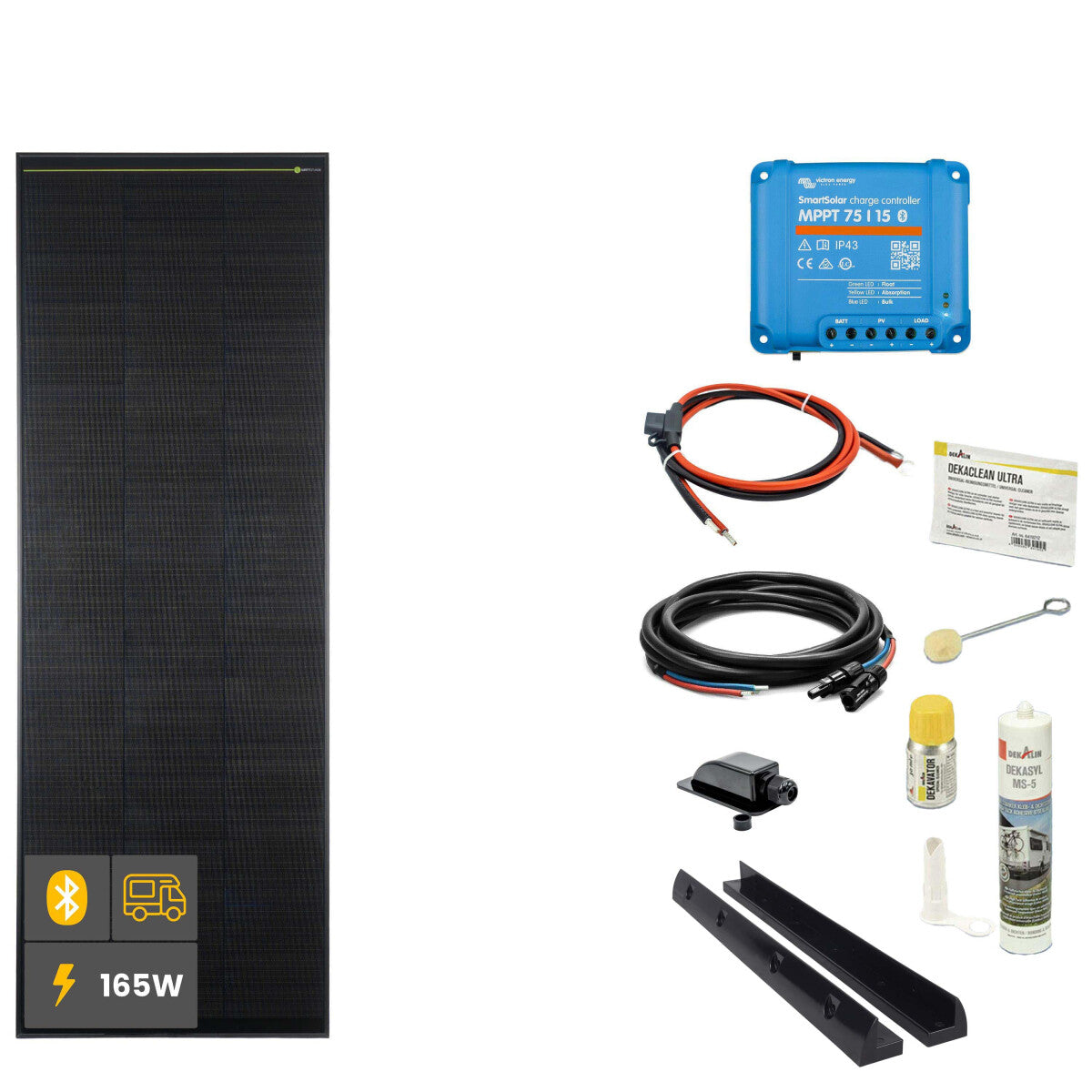 165 W SOLA Frame Black Wohnmobil Komplettset schwarz