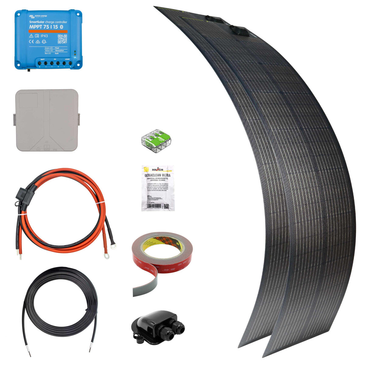 200 W SOLA Flex Mono Wohnmobil Solaranlage Komplettset - 11-14005