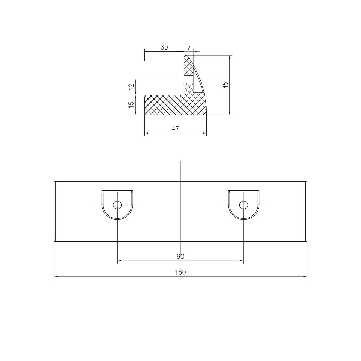 201-2000 - MOUNT Solarmodul Halterung short schwarz (2)