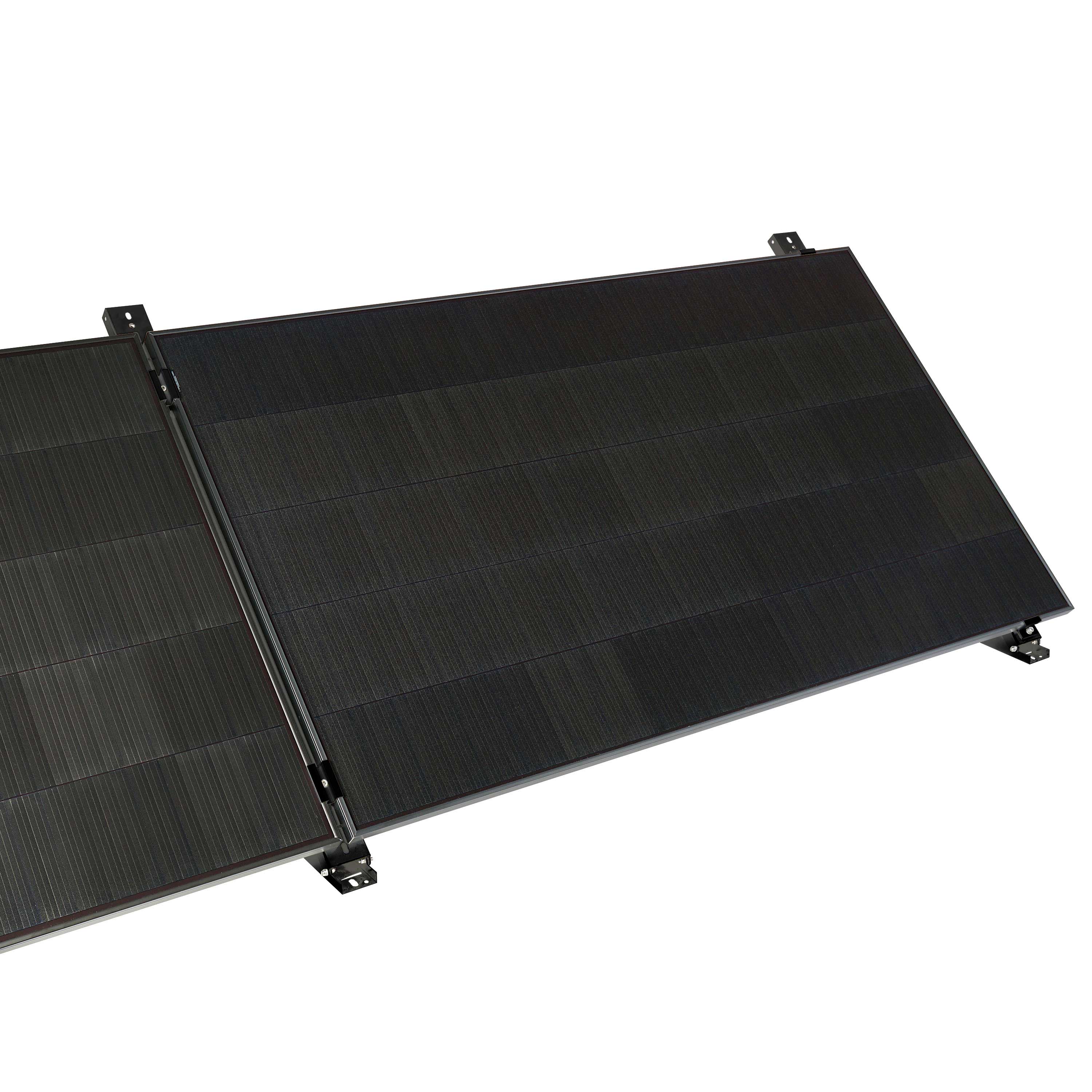 WATTSTUNDE® Flachdach Solarmodul Halterung Mittelstütze HST120V schwarz