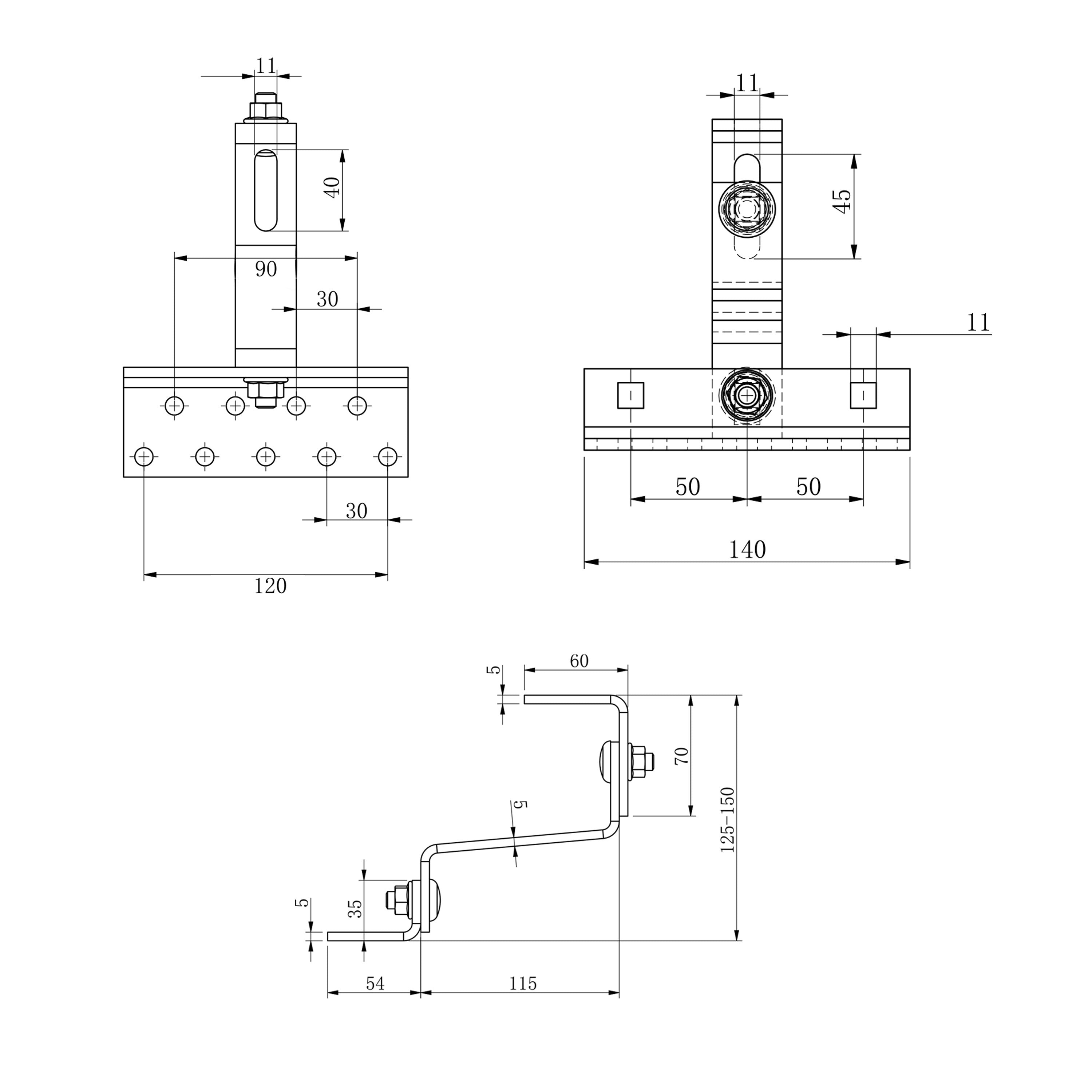 WATTSTUNDE® house roof bracket roof hook