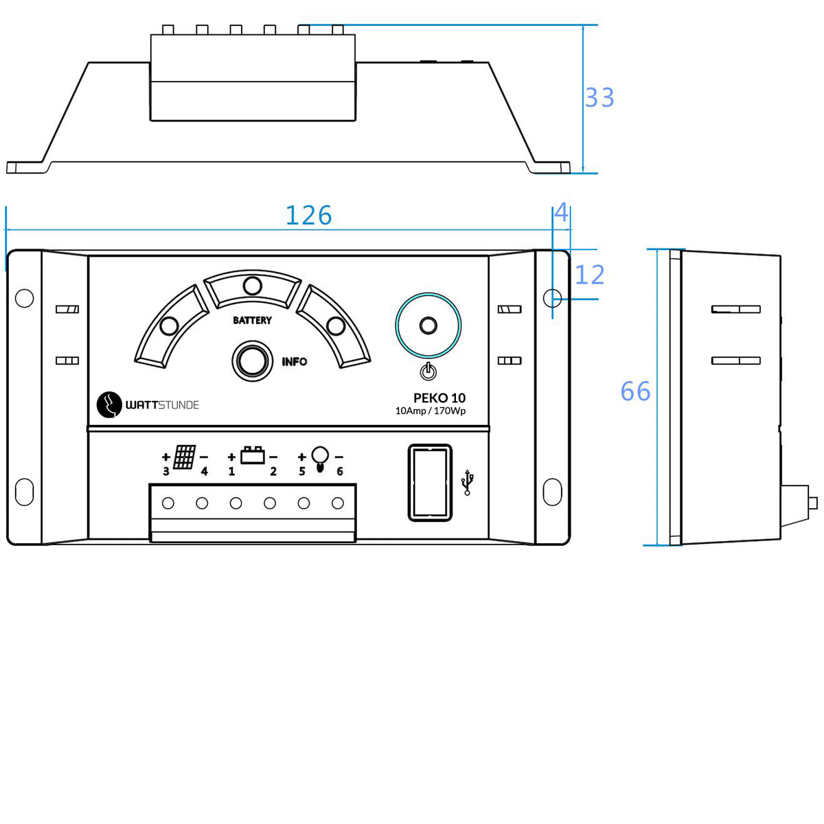 300-1002 - 10 A Solar Laderegler PEKO10 (5)