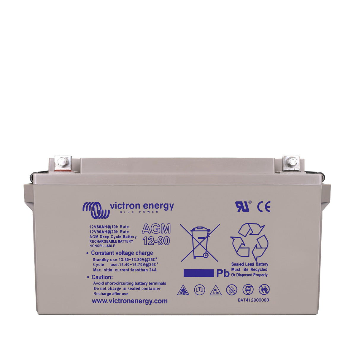 Victron 12V/90Ah AGM Deep Cycle Batt. - Inkl. 19 % MwSt.