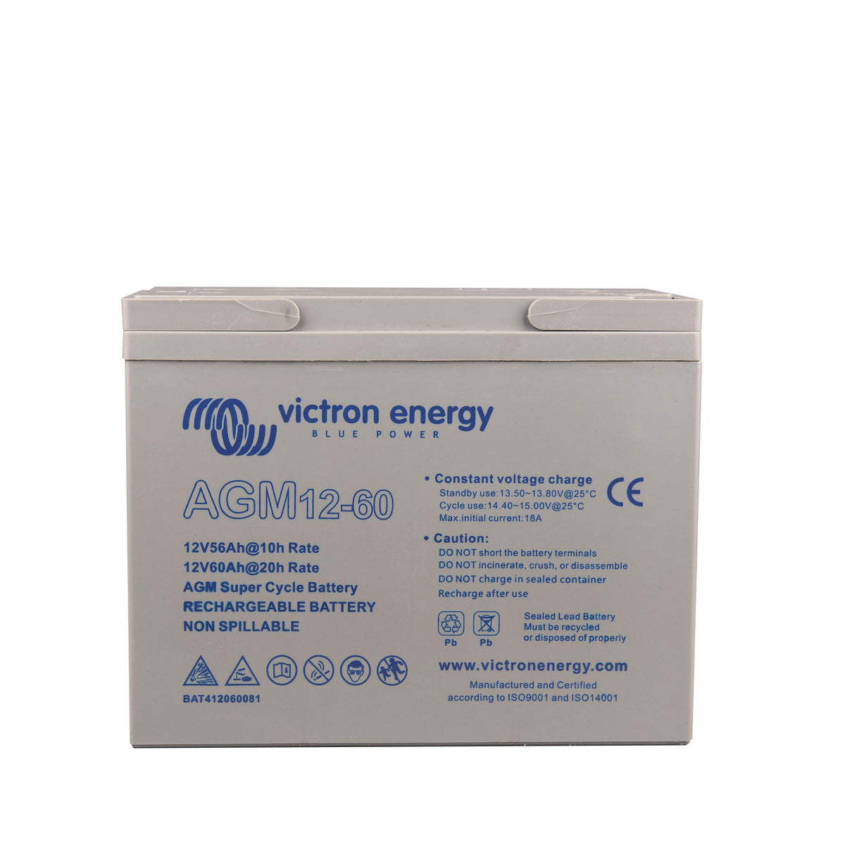 Victron 12V/60Ah AGM Deep Cycle Batt. - Inkl. 19 % MwSt.