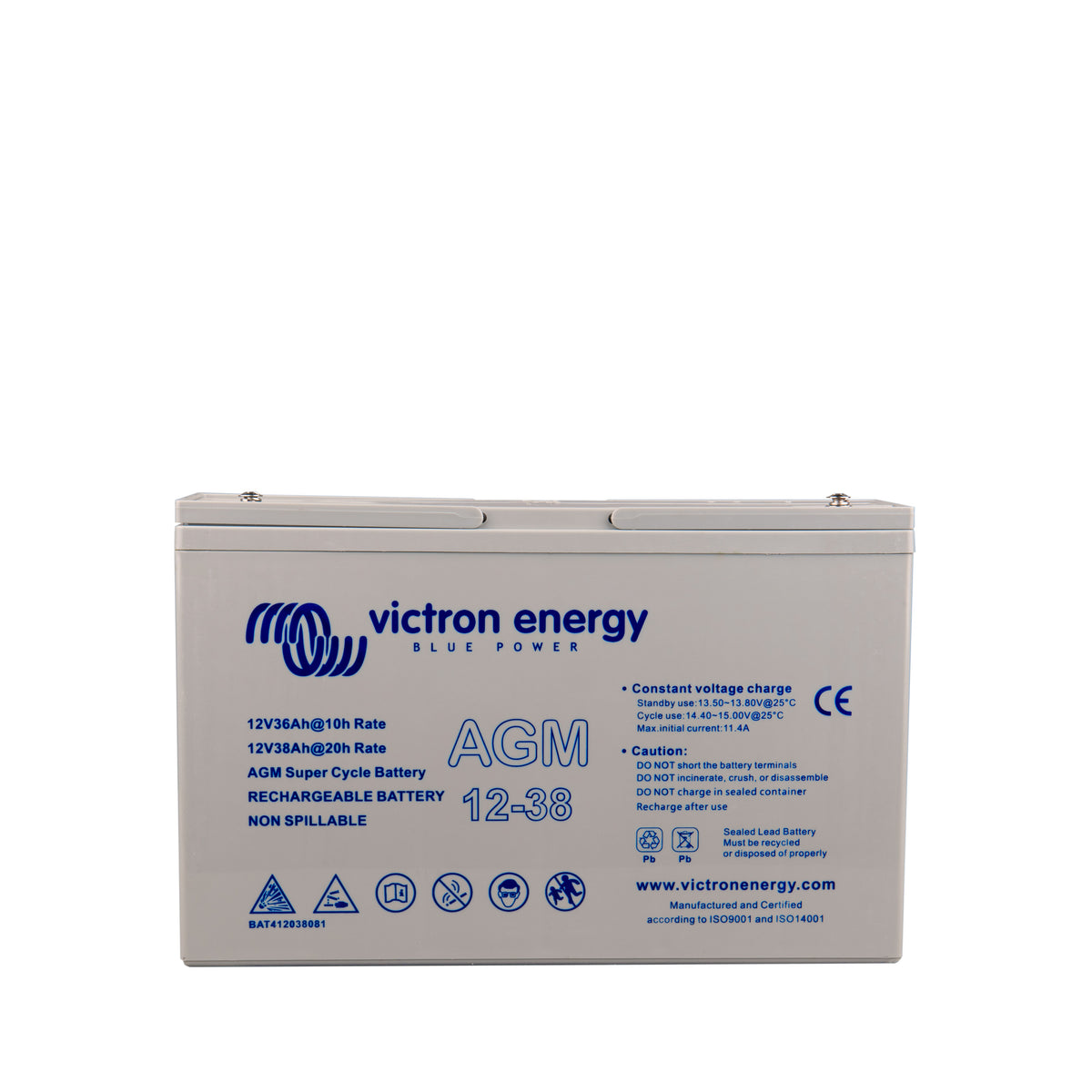 Victron 12V/38Ah AGM Deep Cycle Batt. - Inkl. 19 % MwSt.