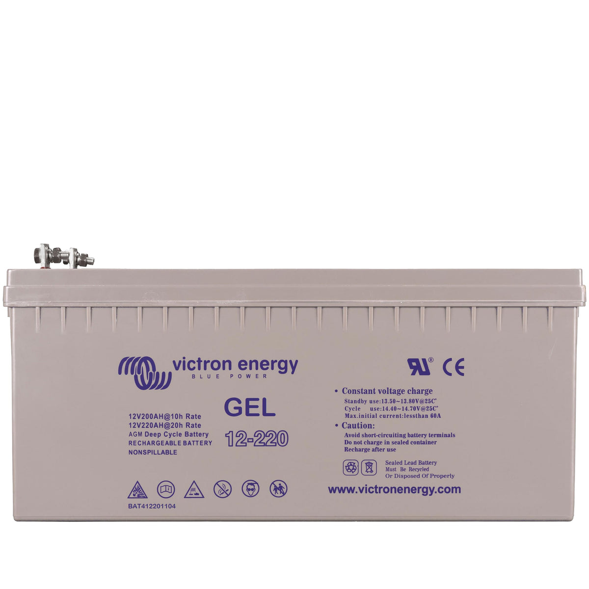 Victron 12V/220Ah Gel Deep Cycle Batt. - Inkl. 19 % MwSt.