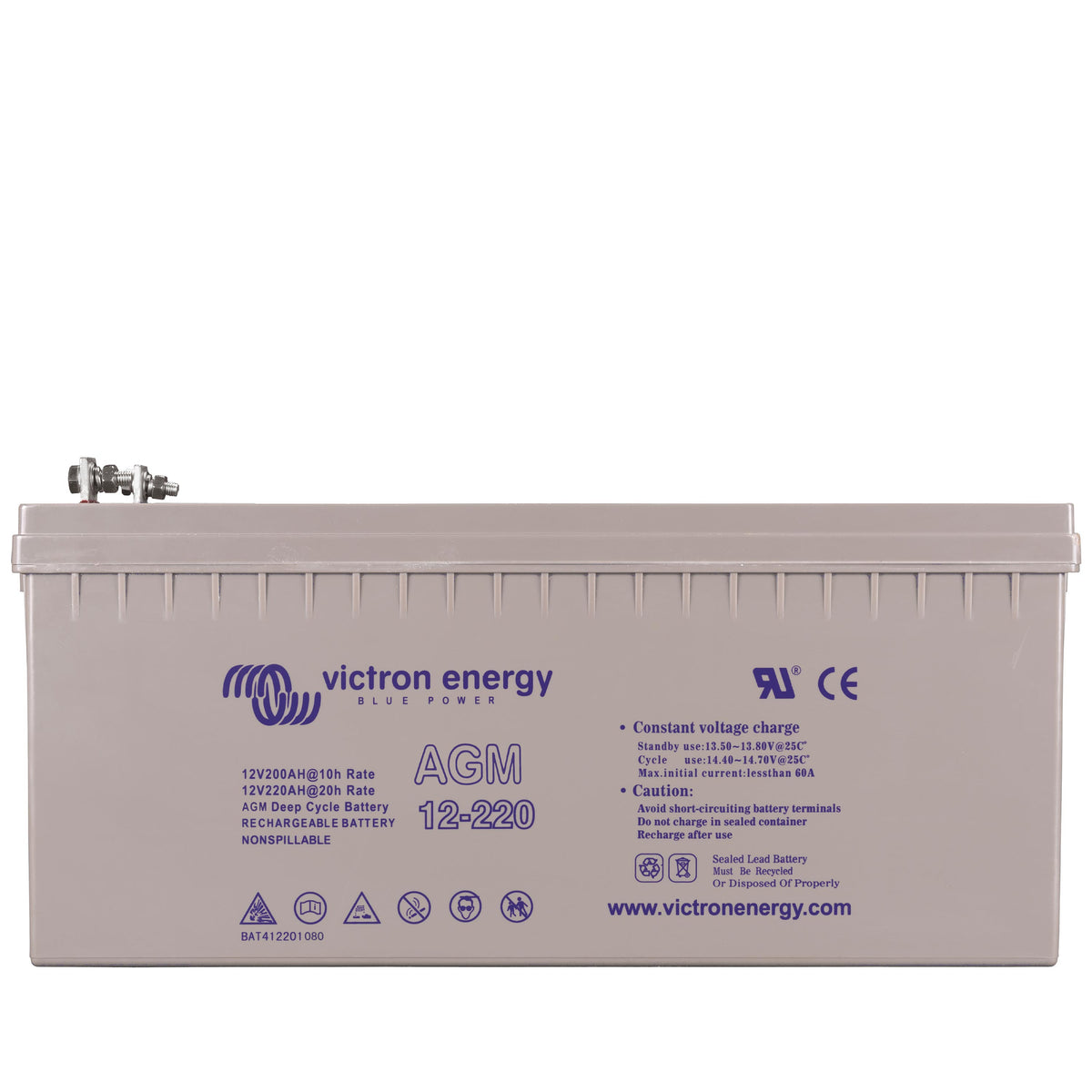 Victron 12V/220Ah AGM Deep Cycle Batt. - Inkl. 19 % MwSt.