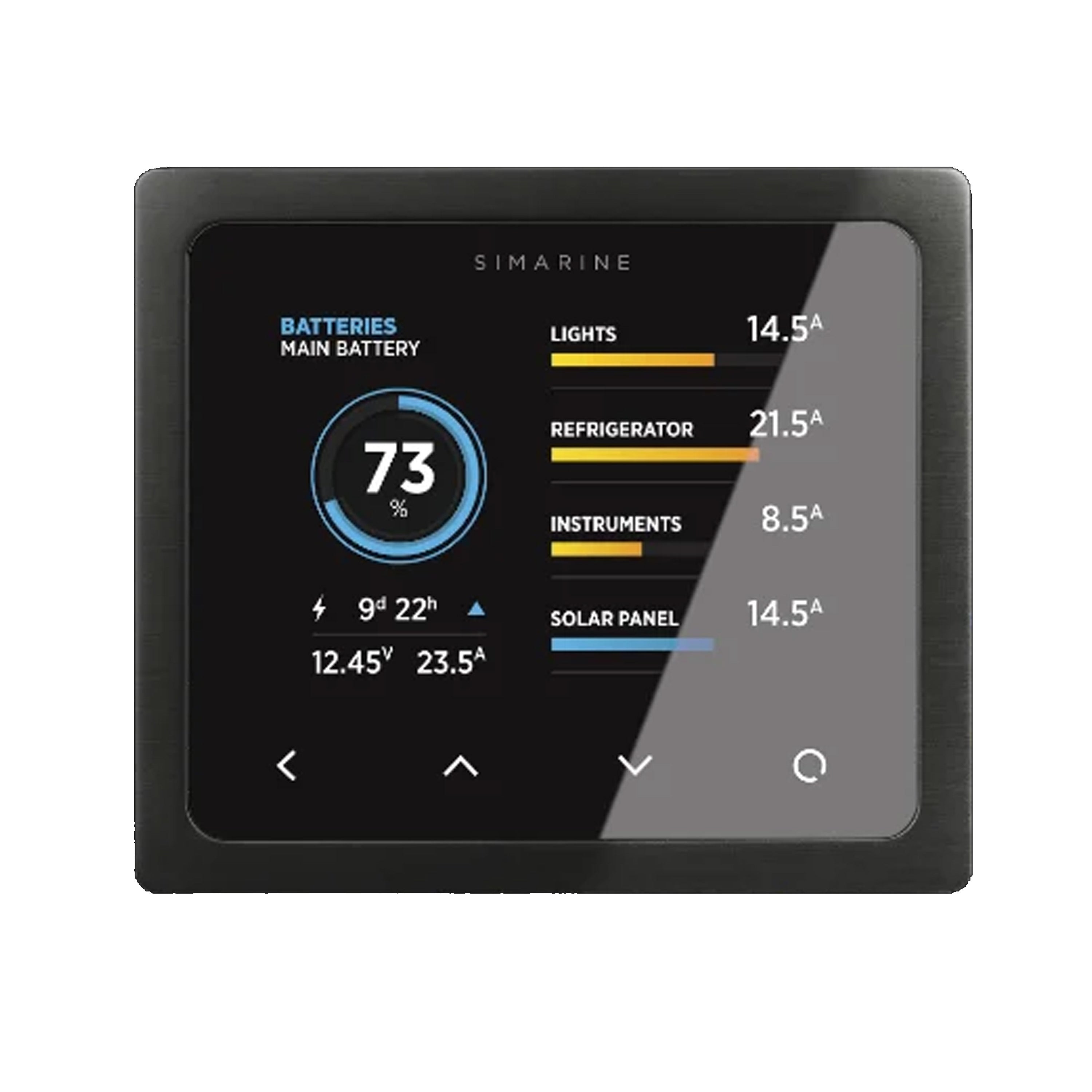 Simarine PICO Standard Set Rev23 - Schwarz mit Einbaurahmen