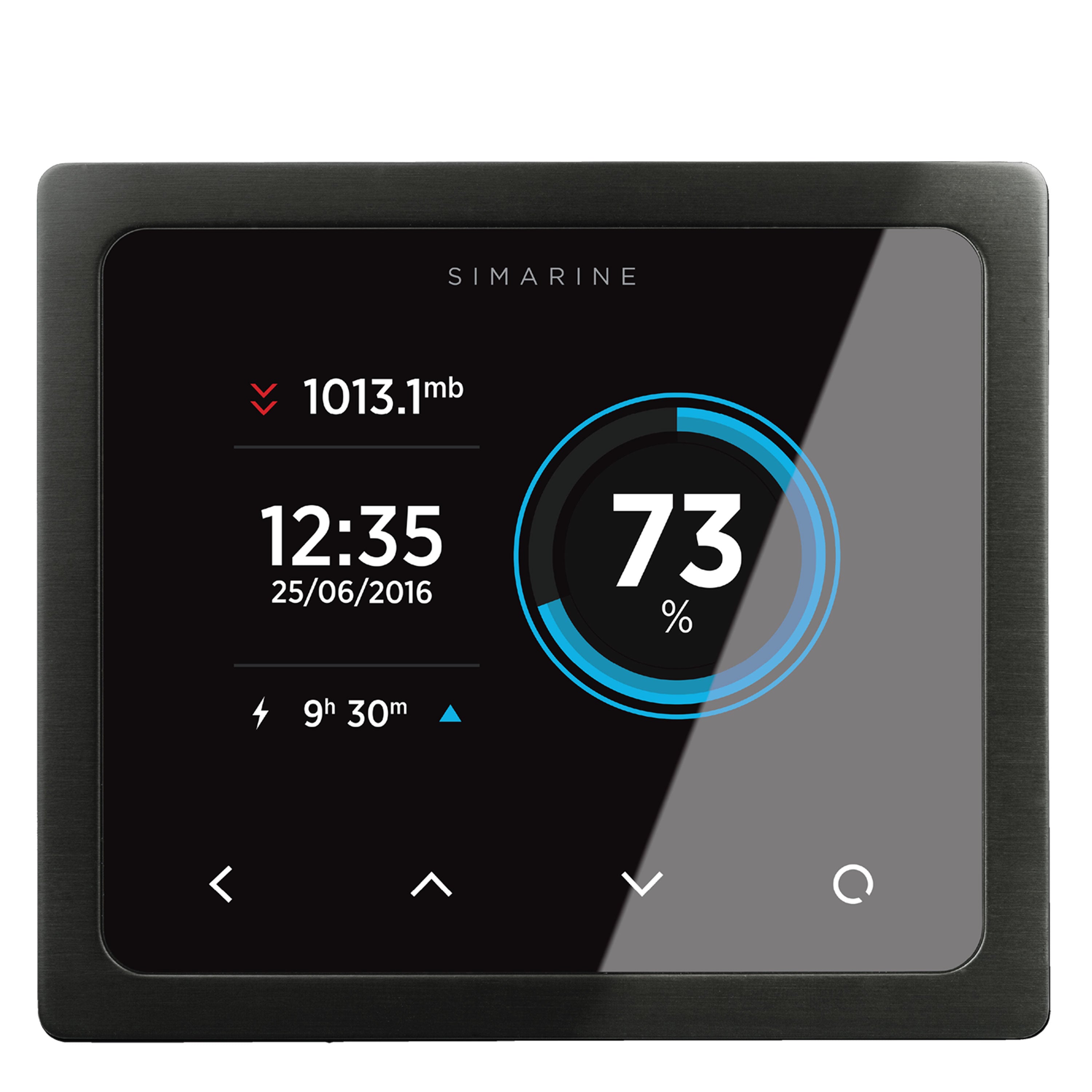 Simarine PICO Blue Set Rev2 - Batteriemonitor, Tankelektrode und 2 x Shunt Schwarz-mit Einbaurahmen