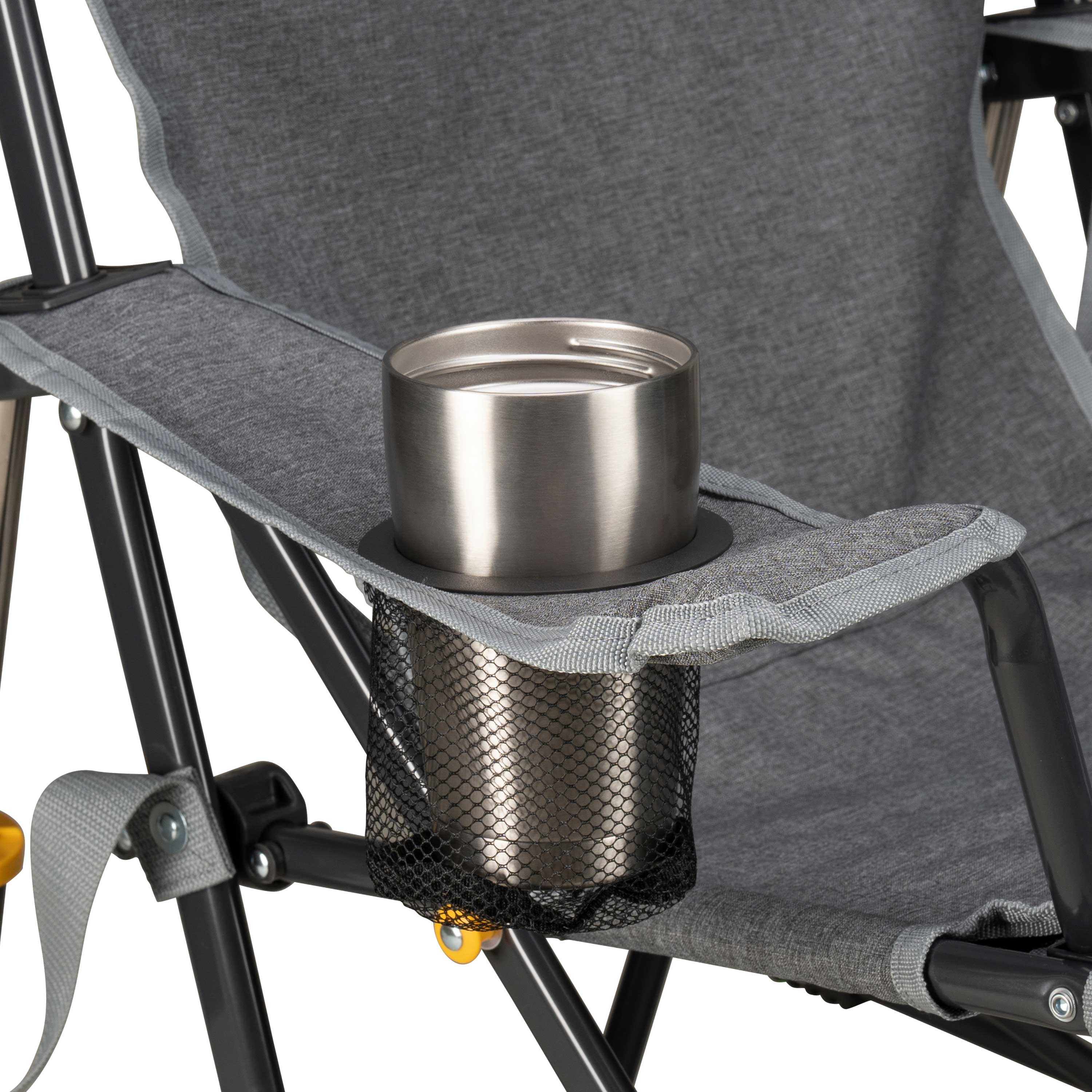 GCI Outdoor Kickback Rocker Campingstuhl Heathered Pewter