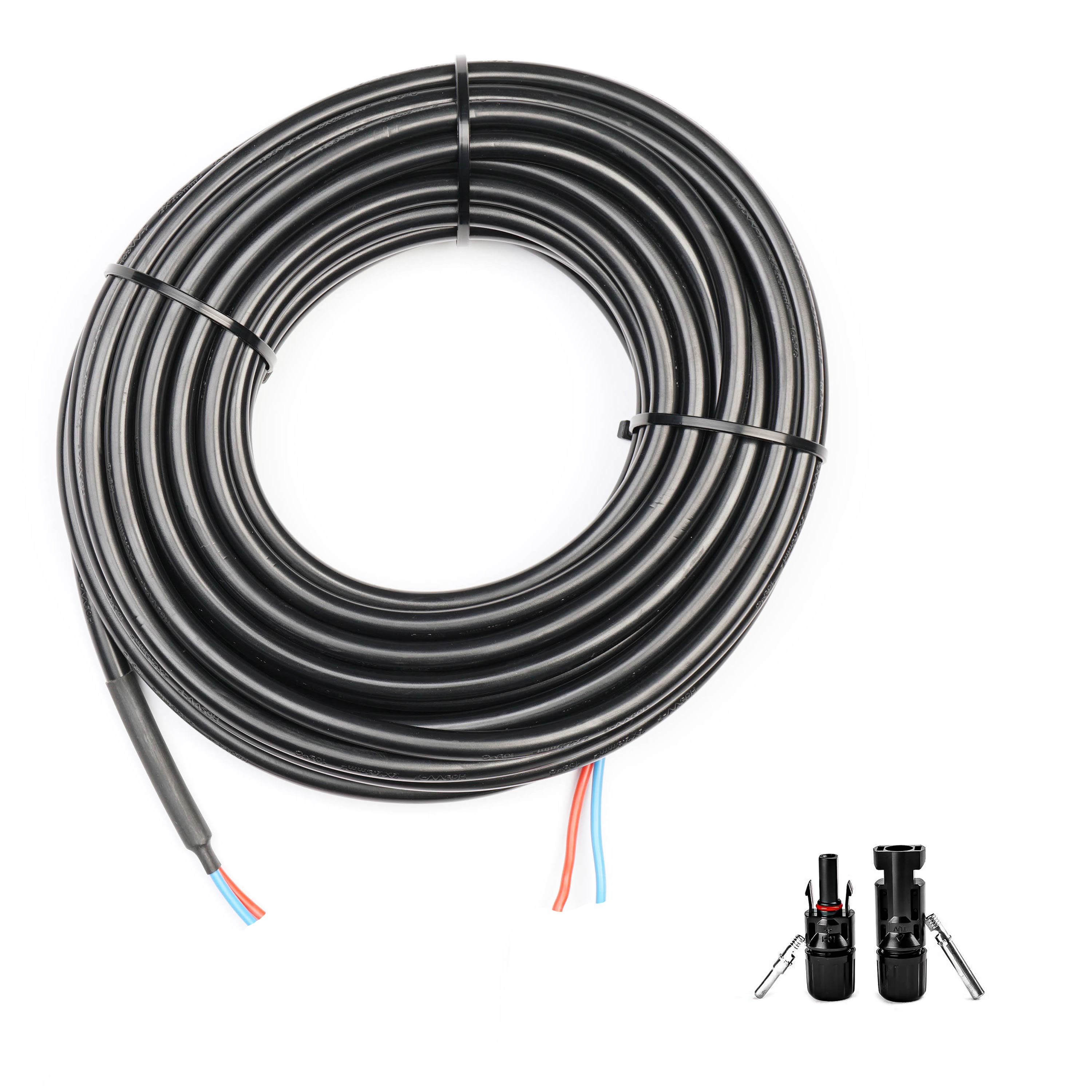 WATTSTUNDE® DAC 2.20 Anschlusskabel Solarmodul zu Laderegler 20 Meter 2x2,5mm²