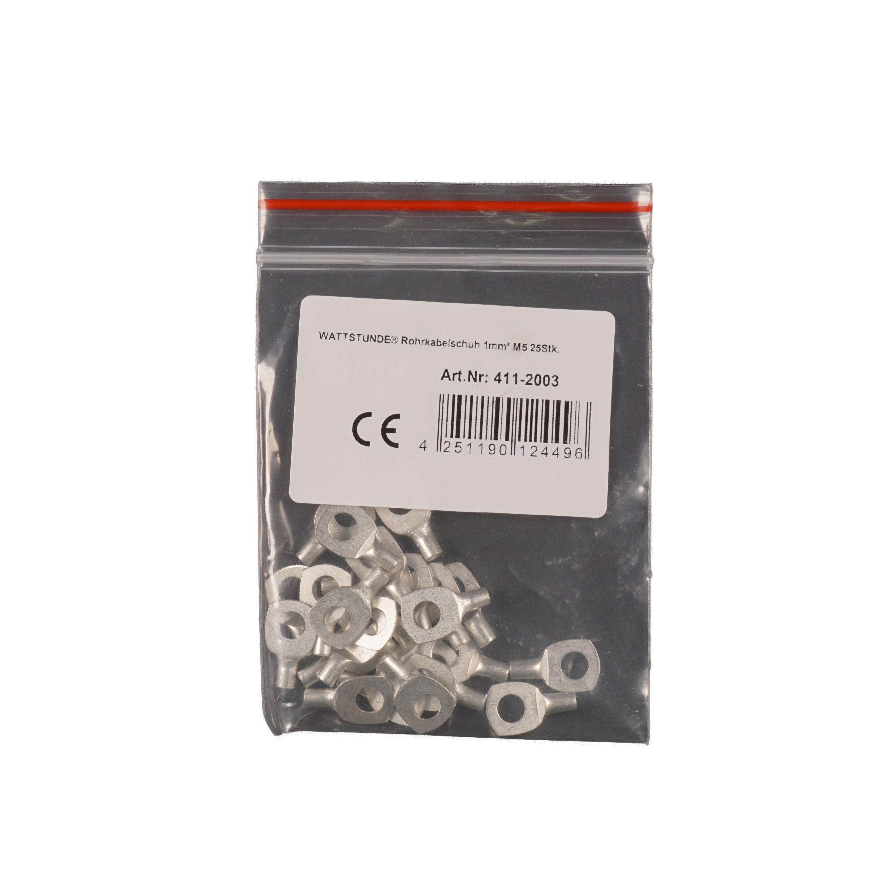 WATTSTUNDE® Rohrkabelschuh 1 mm² M5 25 Stk.