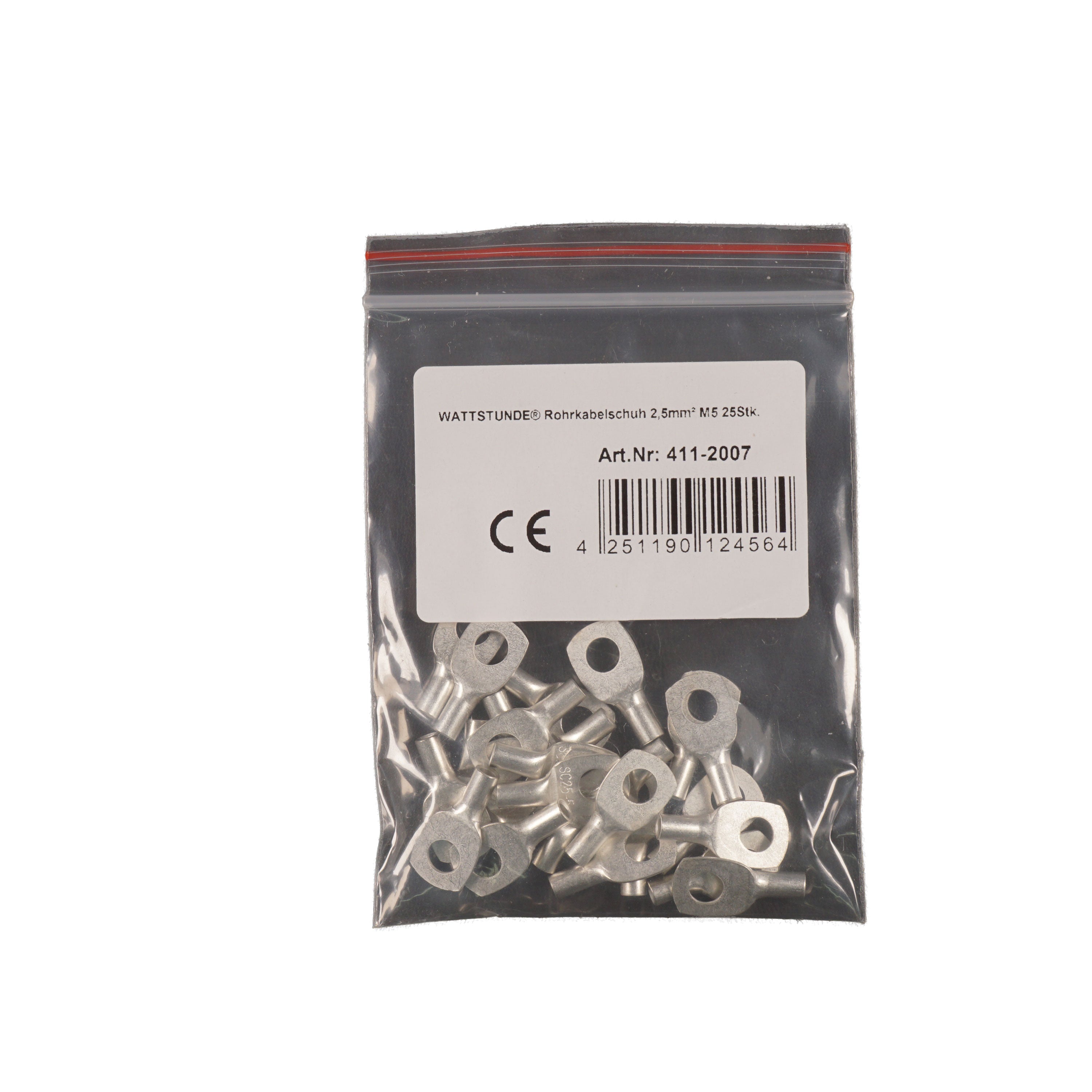 WATTSTUNDE® Rohrkabelschuh 2,5 mm² M5 25 Stk.