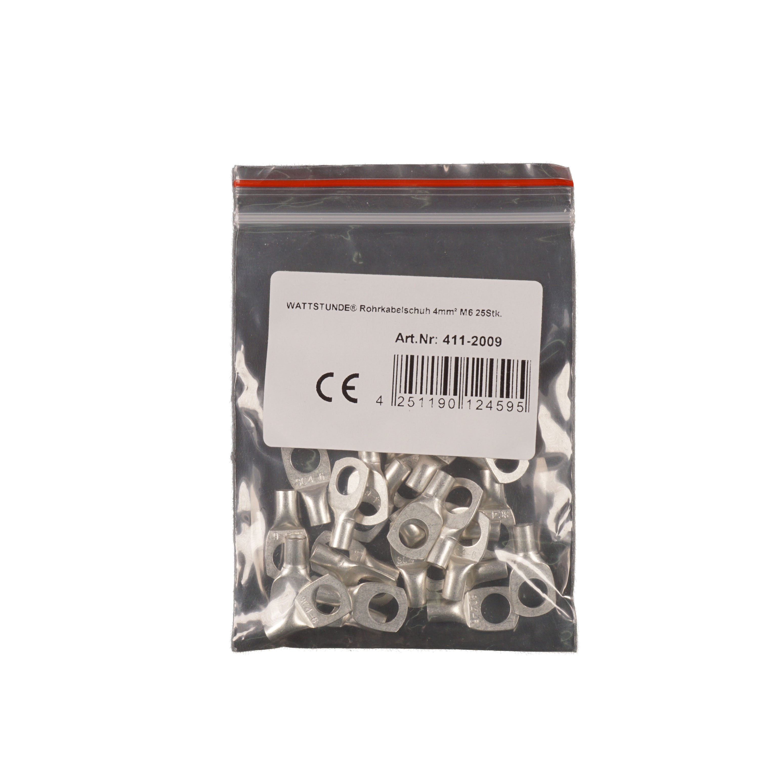 WATTSTUNDE® Rohrkabelschuh 4 mm² M6 25 Stk.
