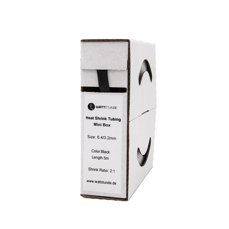 WATTSTUNDE® Schrumpfschlauch 2:1 Box 6,4/3,2 schwarz