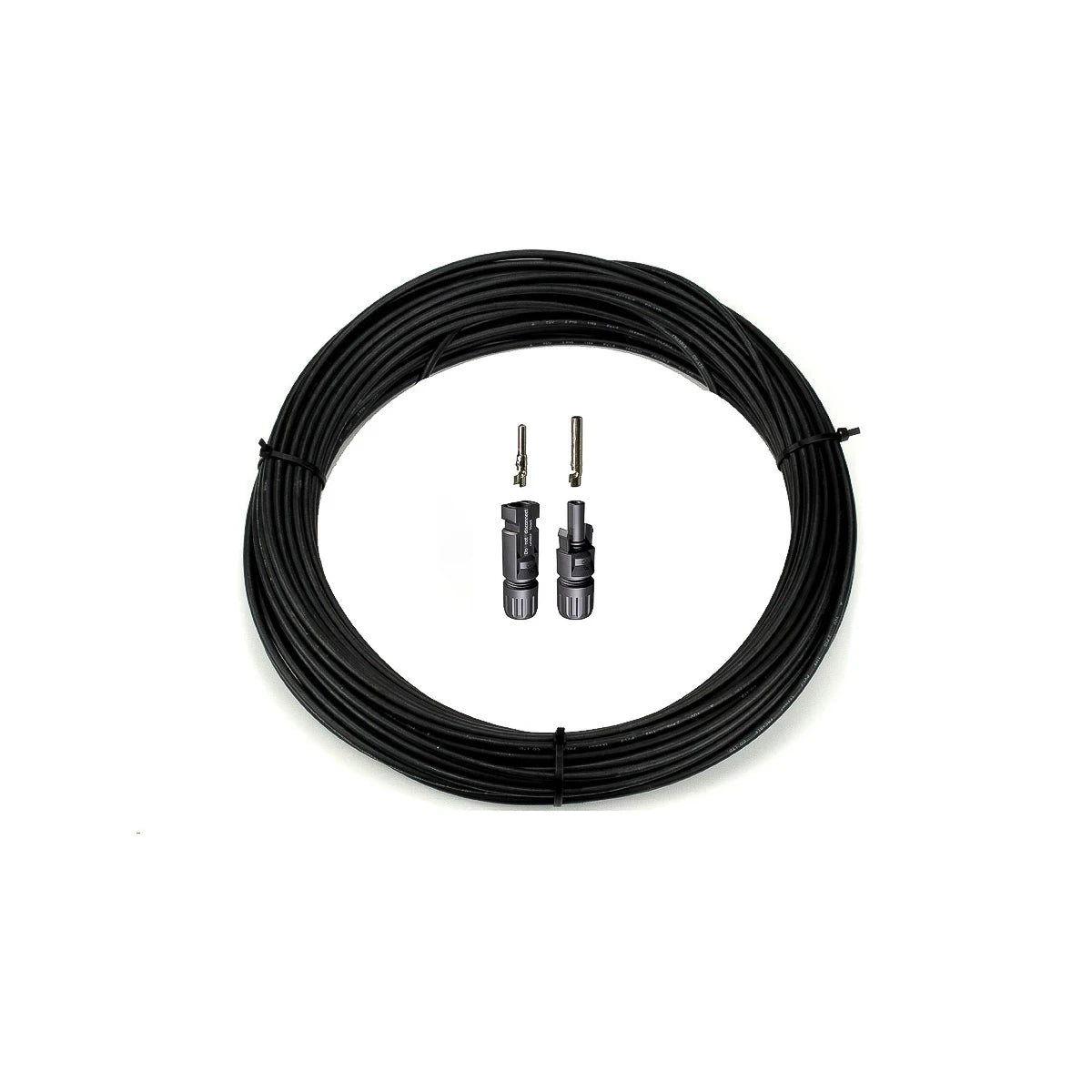 6mm² solar cable (L) + MC4 connector set loose (15 meters) - 41-1009-003