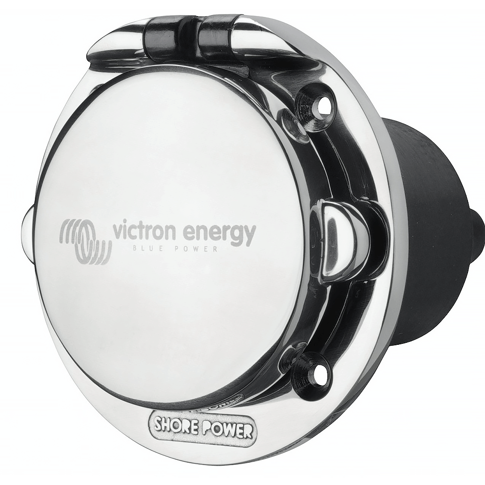 Victron 32A 250V stainless steel shore power socket with cover