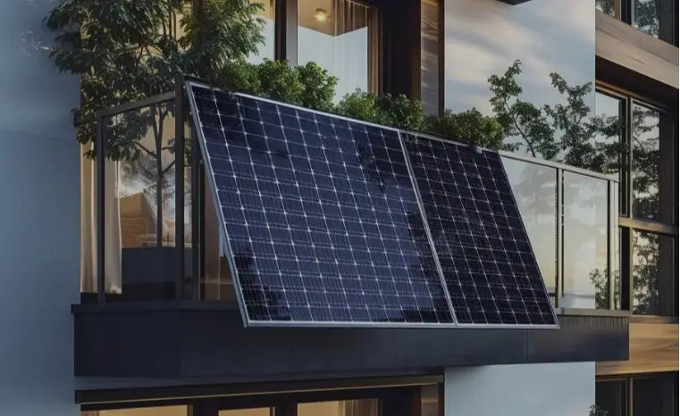 Ansicht der Solarmodule eines BKW.