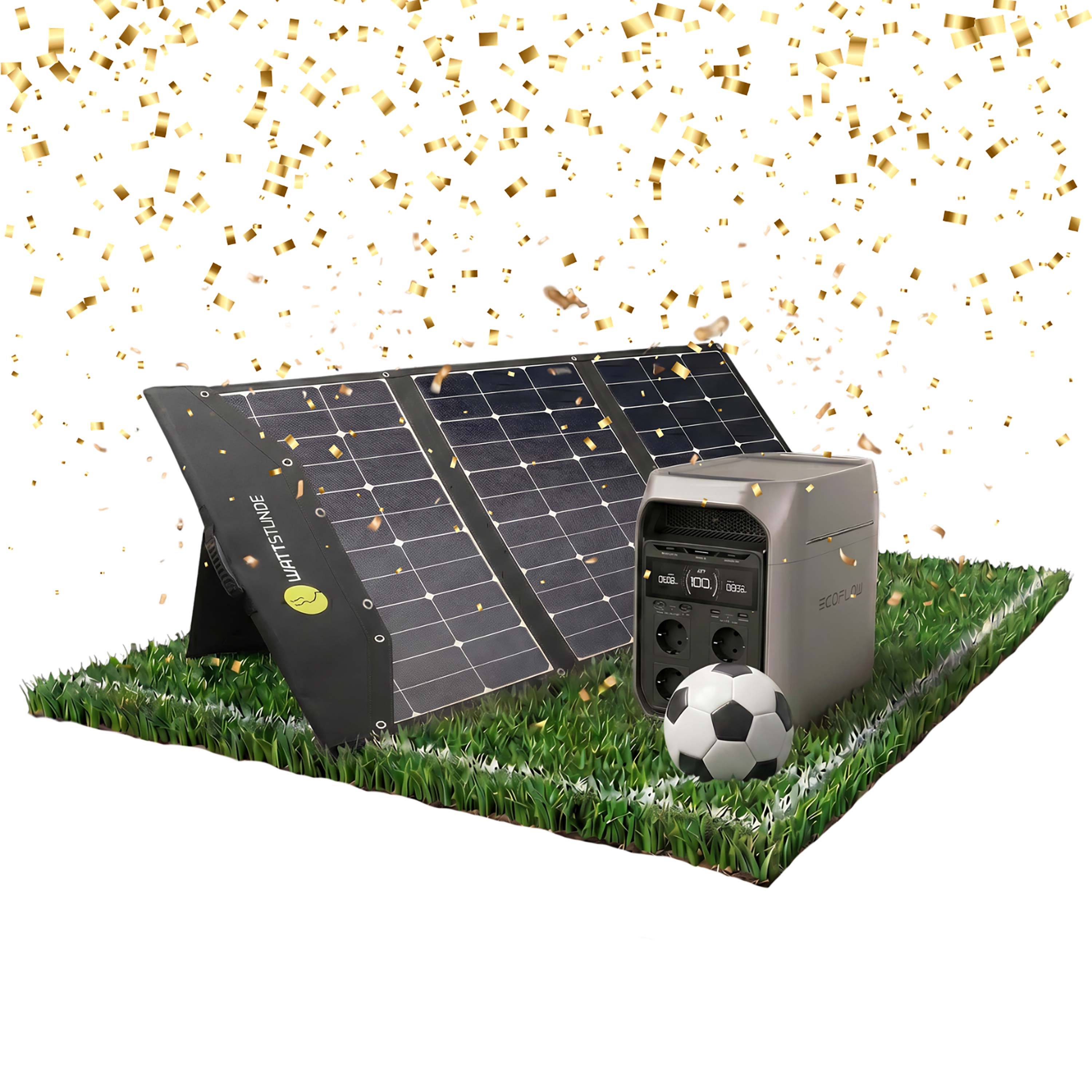 EcoFlow DELTA 3 Plus Powerstation Bundle with WATTSTUNDE SOLA Ease 200W SunFolder Solar Bag