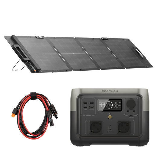EcoFlow River 2 Max Powerstation Bundle with EcoFlow Solar Panel 110W