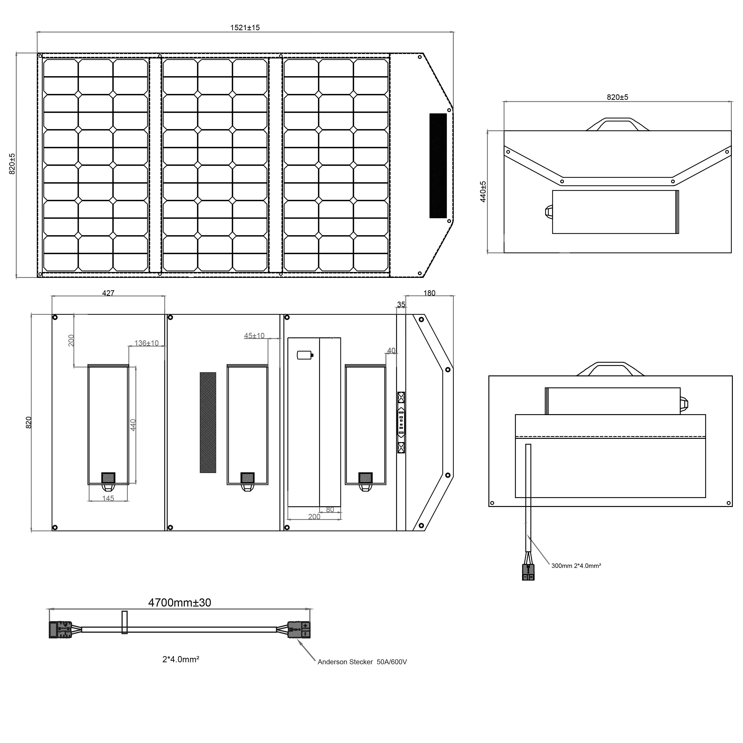 EcoFlow DELTA 3 Powerstation Bundle mit WATTSTUNDE SunFolder Solartasche WATTSTUNDE SunFolder 200W