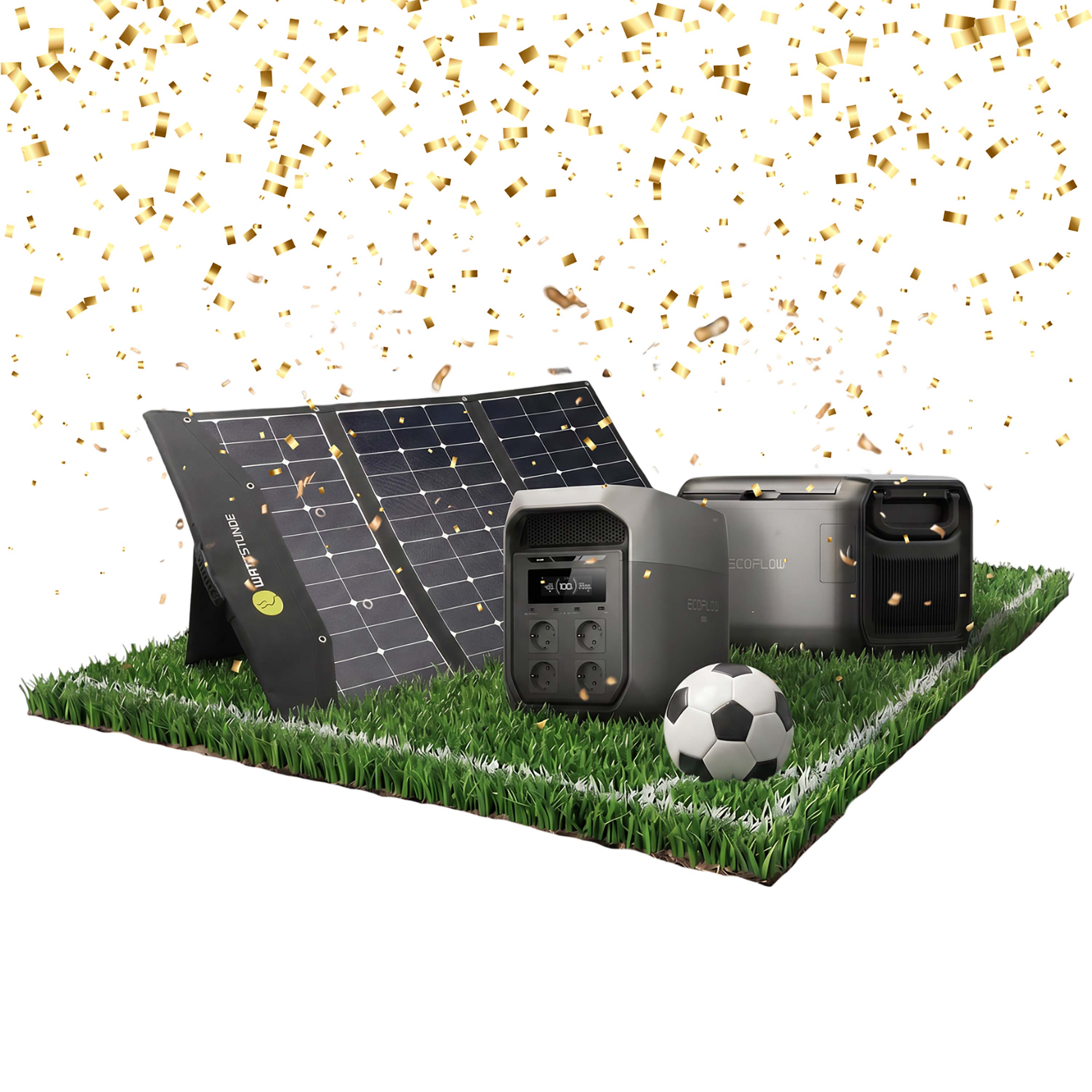 EcoFlow DELTA 3 Max Powerstation Bundle with WATTSTUNDE® SOLA Ease 200 Wp SunFolder Solar Bag