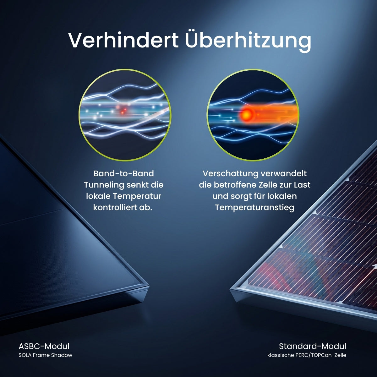 WATTSTUNDE® SOLA Frame Shadow Solarmodul 80 W