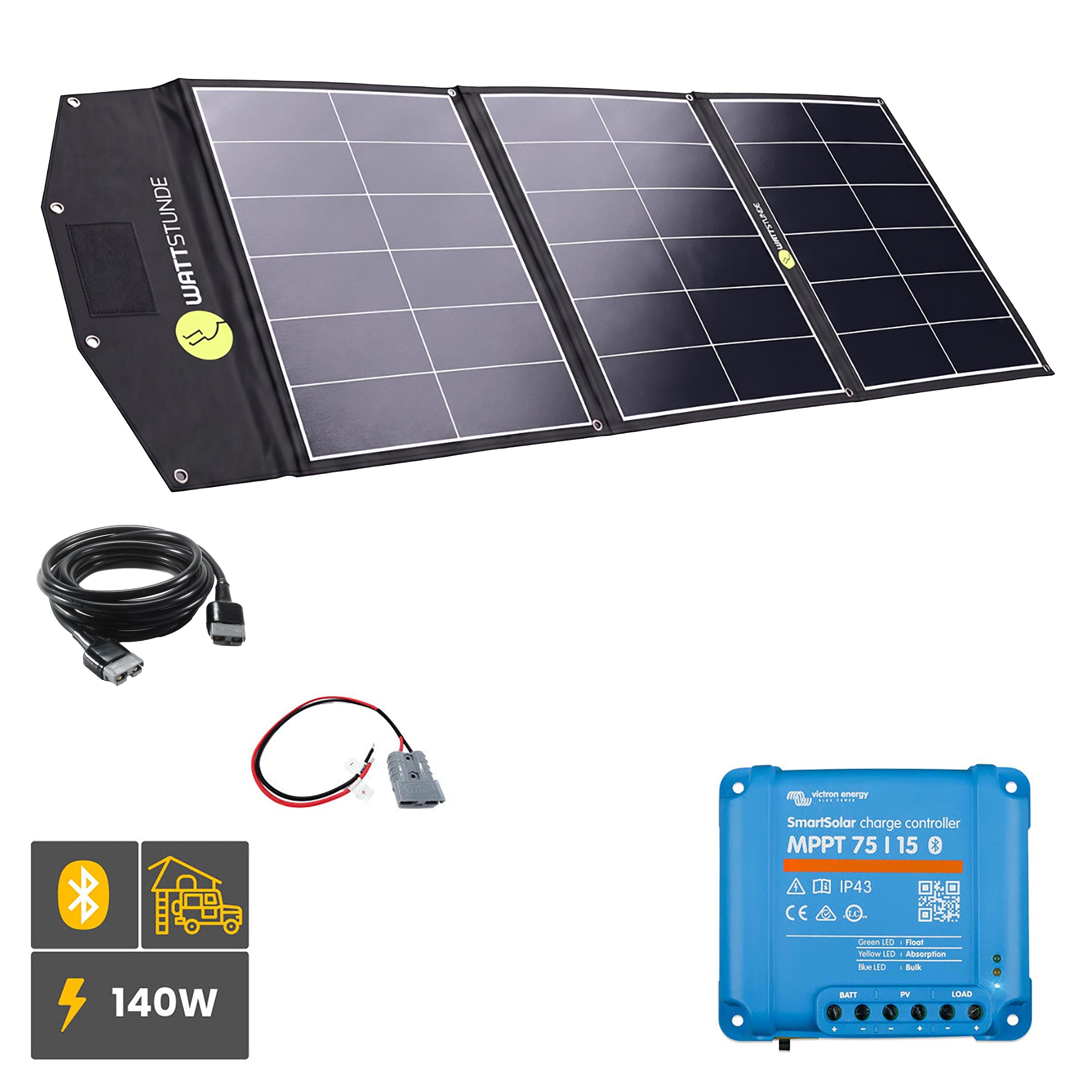 WATTSTUNDE® SOLA Ease 140Wp Solartasche Variationsset Victron Smartsolar 75|15 Nein