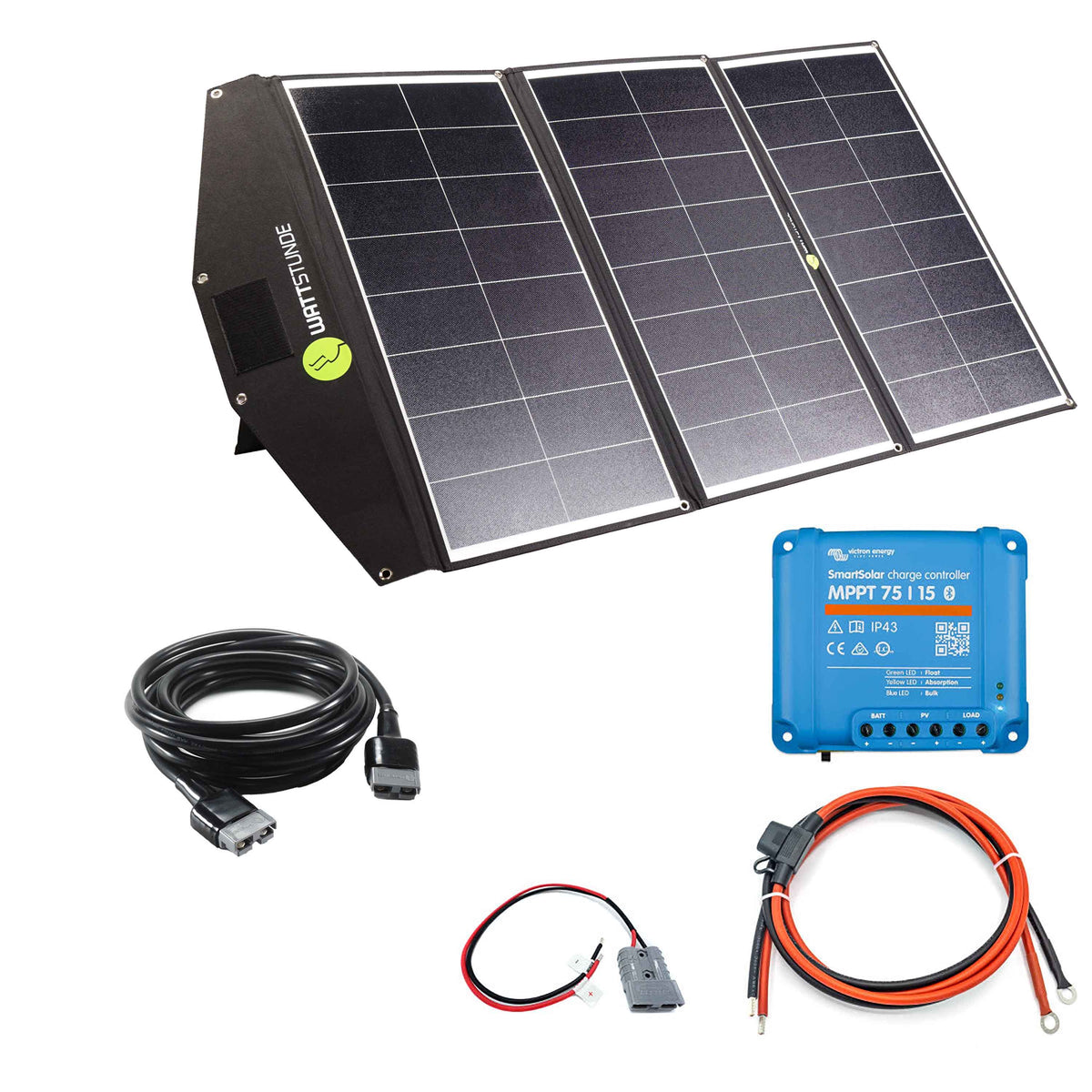 WATTSTUNDE SOLA Ease 200W SunFolder Solar Bag Variation Set Victron SmartSolar 75/15 Yes