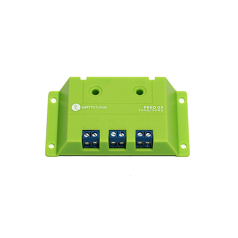 30W Solar Inselanlage Bausatz WATTSTUNDE® 3A Solar Laderegler PEKO3