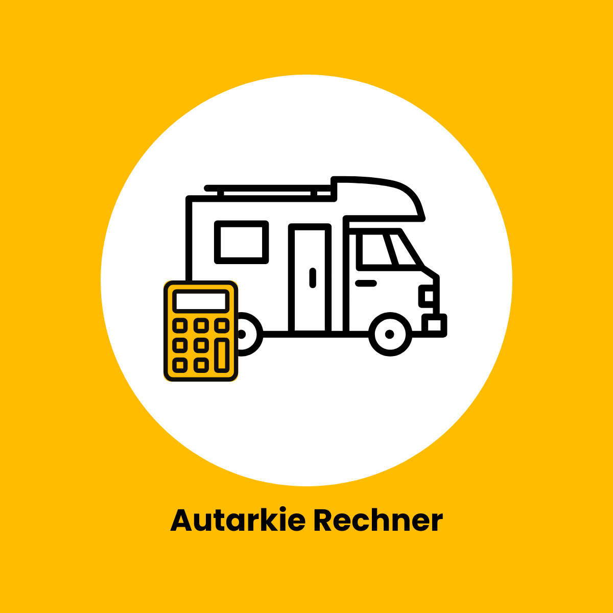 Icon des Autarkie Rechners bei Solarkontor - Wohnmobil & Taschenrechner