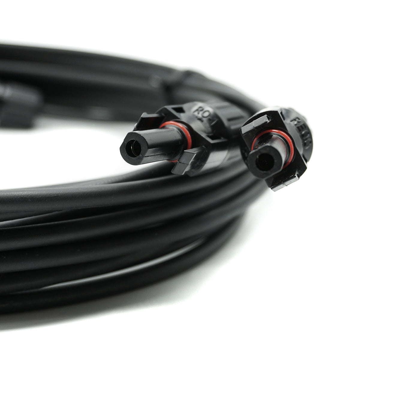 WATTSTUNDE® Solarverlängerungskabel 2x6mm² Typ-MC4/Typ-MC4 1m schwarz