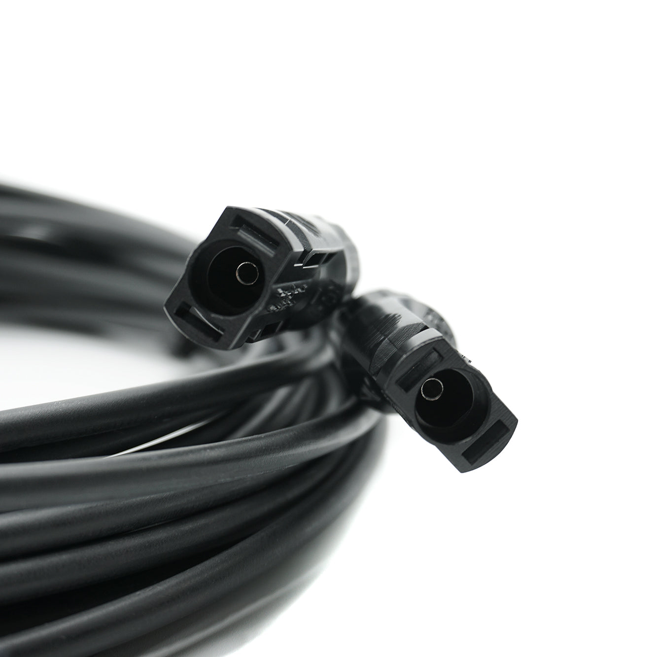 WATTSTUNDE® Solarverlängerungskabel 2x6mm² Typ-MC4/Typ-MC4 1m schwarz