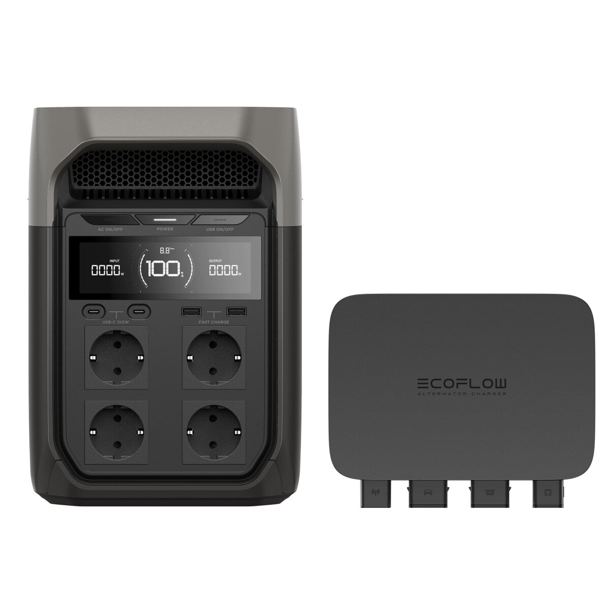 EcoFlow 800 W battery charger with Delta 3 power station in set - 305-24810-03