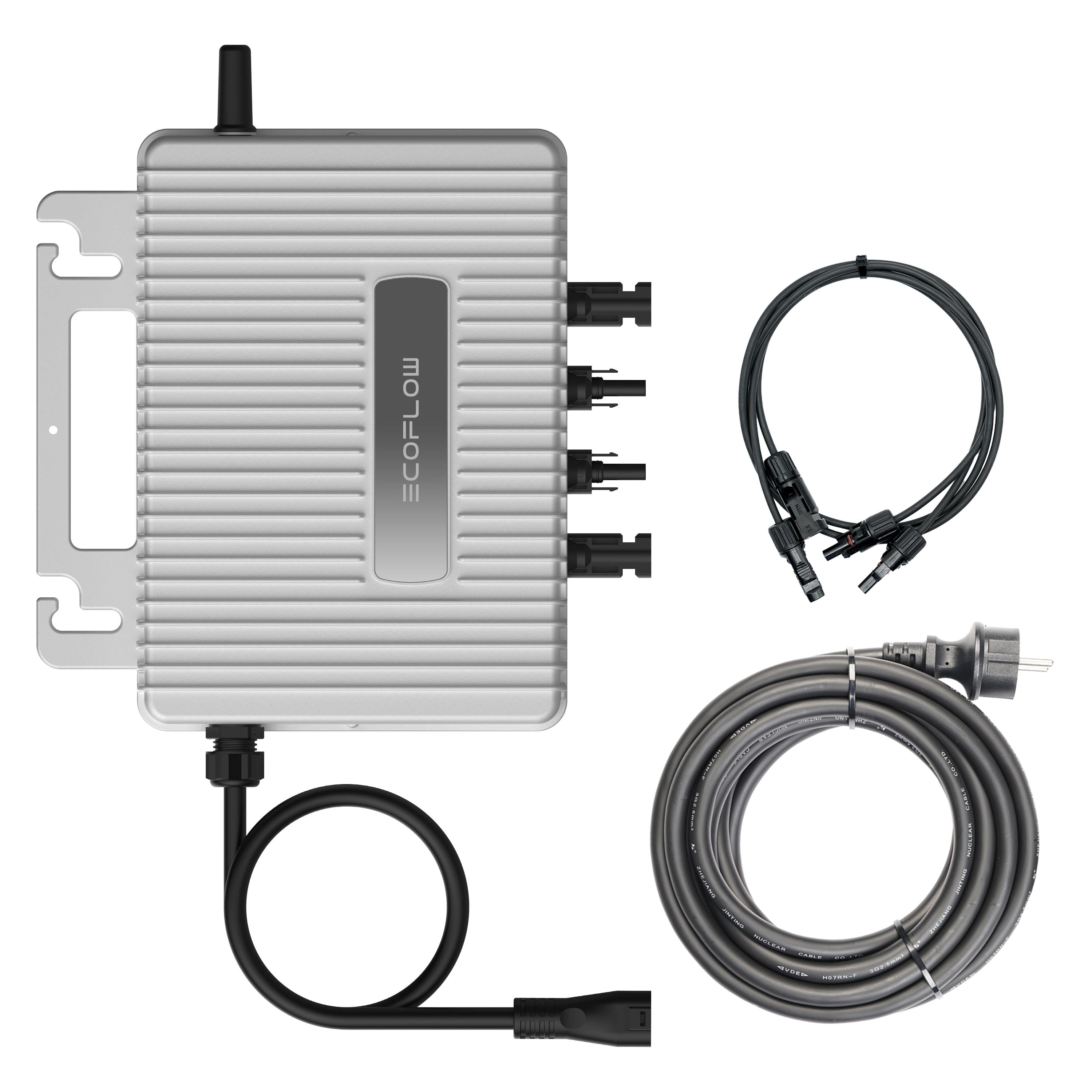 EcoFlow STREAM microinverters – with PV & AC cables