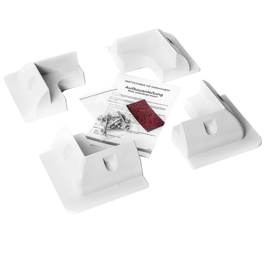 275 W SOLA Frame Black Motorhome Complete Set White - 11-12005-02