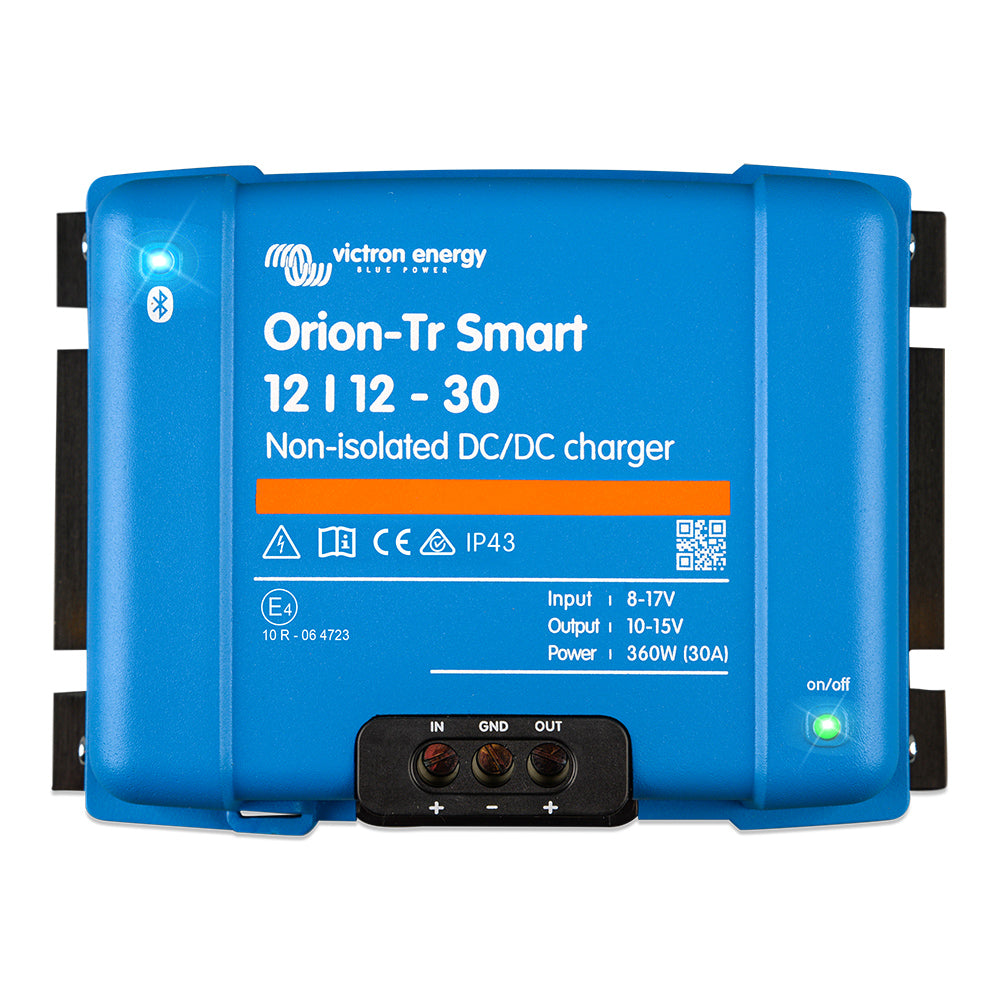 Charging booster set with Victron Orion-Tr Smart 12/12-30 not insulated and connection cable for starter and on-board battery 5 m - 302-16542-01 Incl. 0% VAT according to §12 para. 3 UStG.