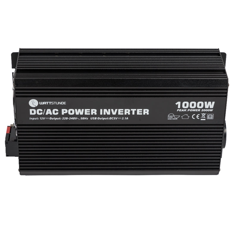 WATTSTUNDE® 1000W / 2000W 12V Sinus Spannungswandler WS12/1000SI