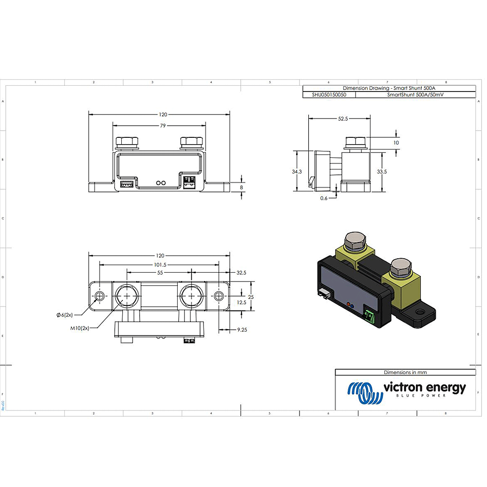 Victron Smart Shunt 500A Batteriewächter mit Bluetooth