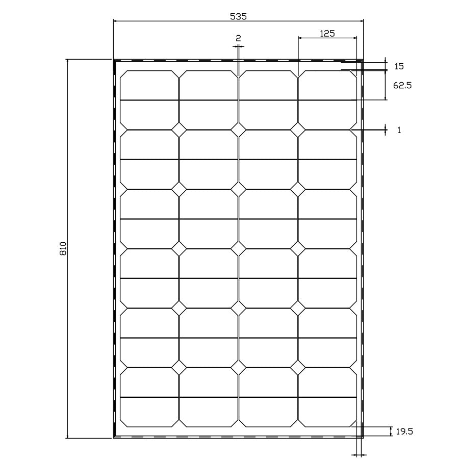 WATTSTUNDE® WS80SPS DAYLIGHT Sunpower Solarmodul 80Wp