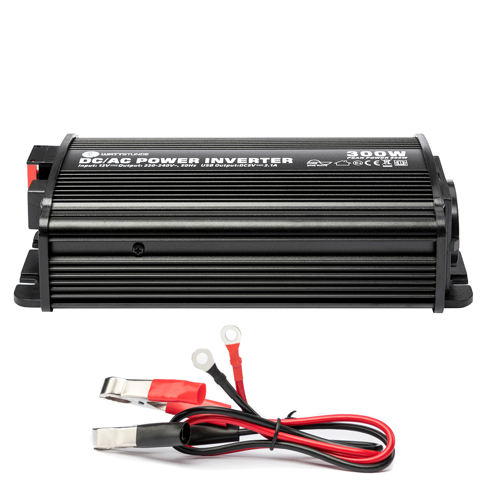 WATTSTUNDE® 300W / 600W 12V Sinus Spannungswandler WS12/300SI