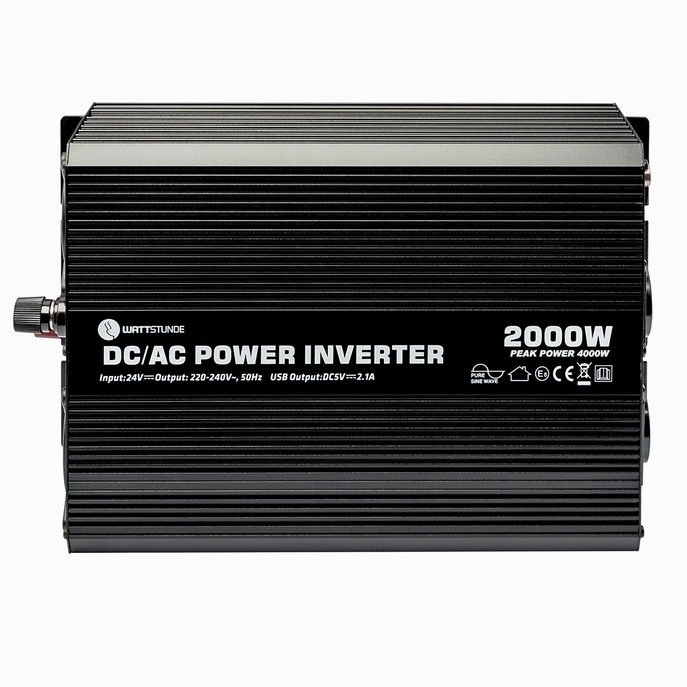 WATTSTUNDE® 2000W / 4000W 24V Sinus Spannungswandler WS24/2000SI